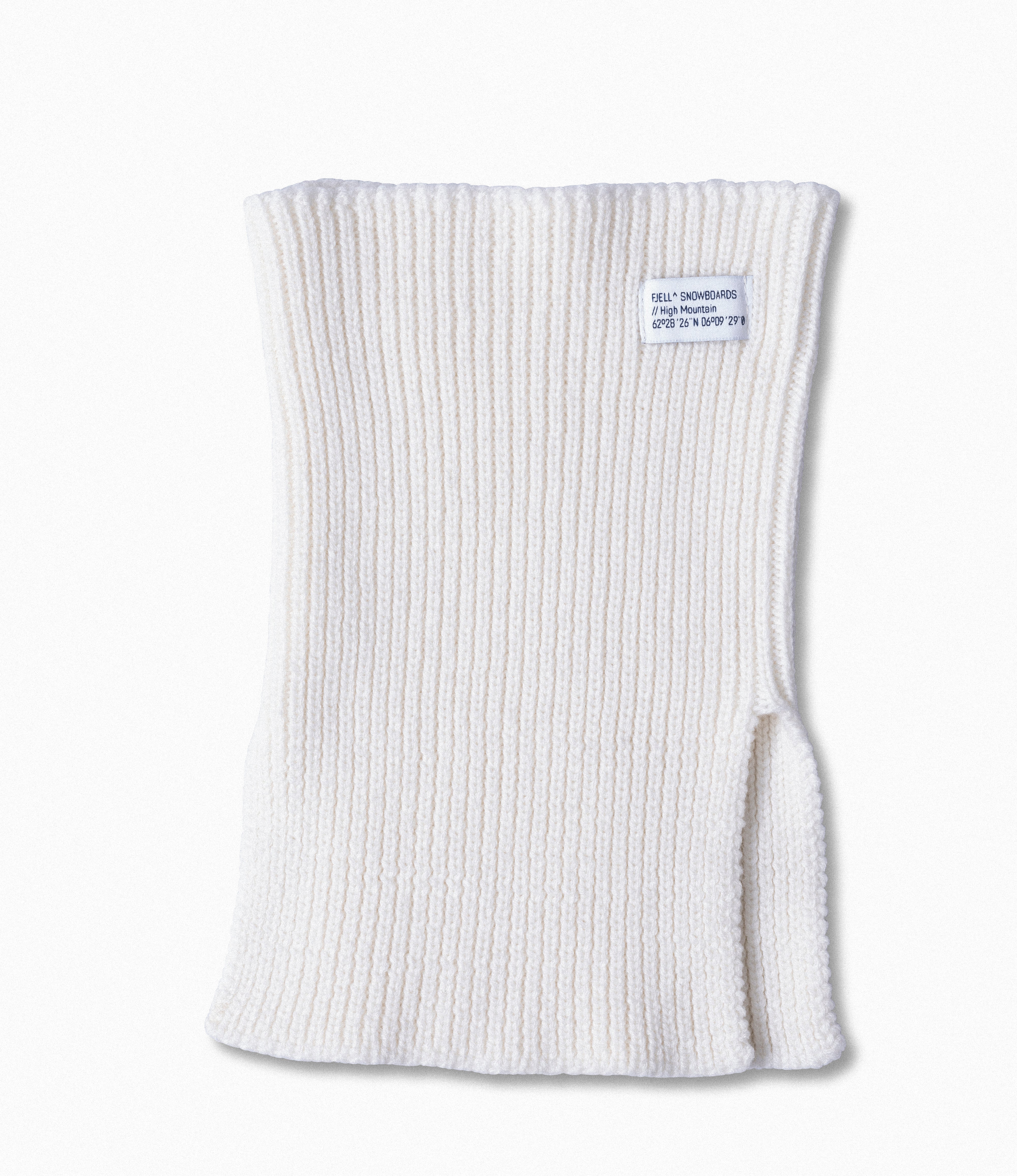 MT High Mountain Merino Wool Tech Knit Neck White