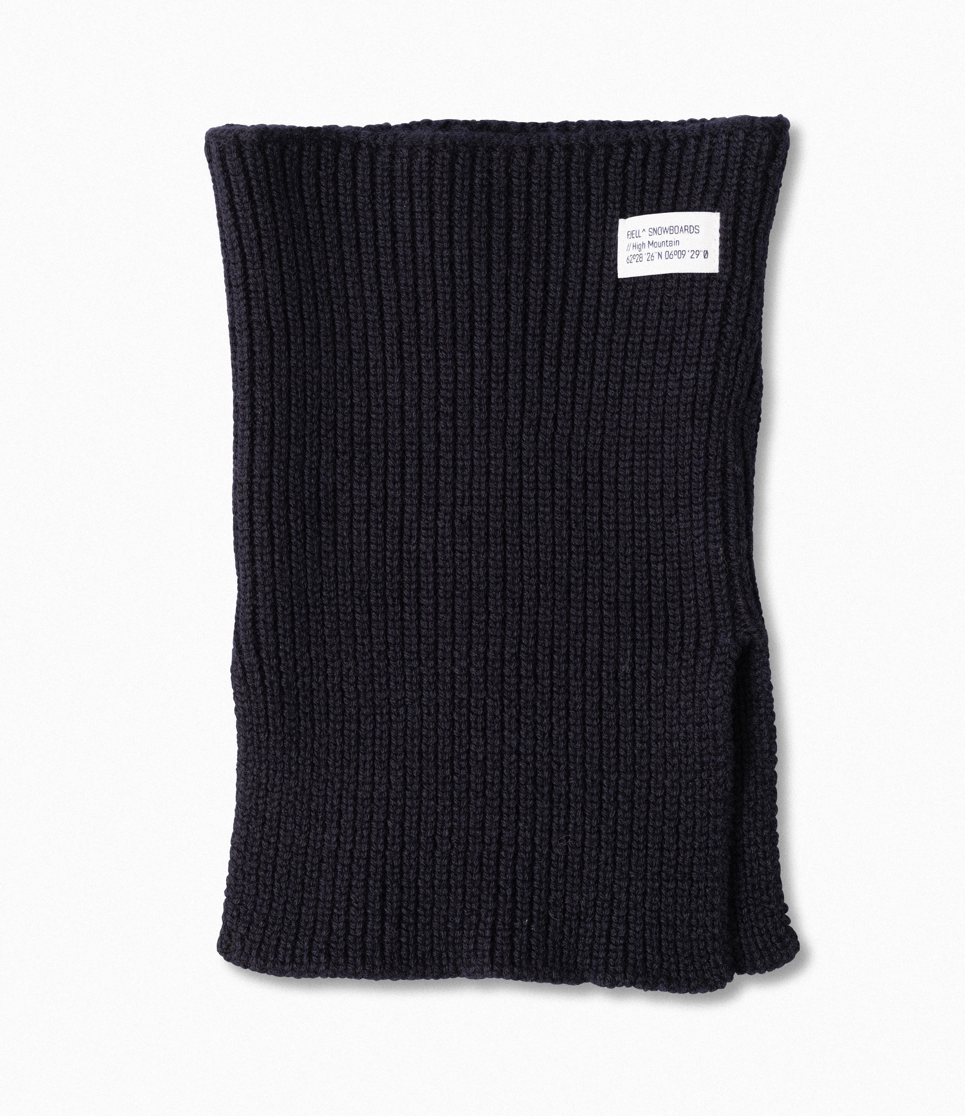 MT High Mountain Merino Wool Tech Knit Neck Navy