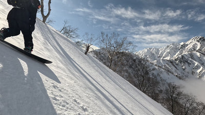 Blair Habenicht riding powder in Japan
